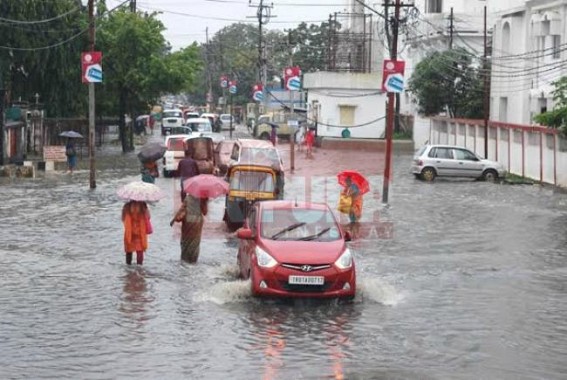 Incessant rain continues in Tripura Incessant rain continues in Tripura